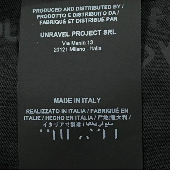 Ben Taverniti Unravel Project Distressed Ripped Baggy Jeans Black Unisex Size 29 - Picture 6 of 6